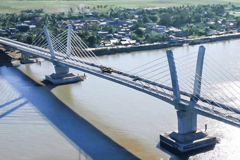 A view of the 1.4-km Camalaniugan Bridge, which opened Thursday (January 8, 2026). The link $38.9 million link over Cagayan River is expected to stimulate economic growth in northern provinces.
