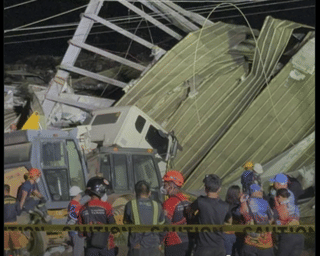 One dead, 38 missing after Philippine dump site collapse