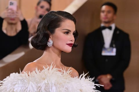 US actress Selena Gomez attends the 83rd annual Golden Globe Awards at the Beverly Hilton hotel in Beverly Hills, California, on January 11, 2026.