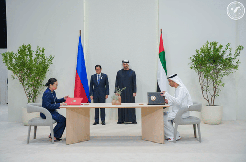 UAE President His Highness Sheikh Mohamed bin Zayed Al Nahyan, and Philippine Ferdinand R. Marcos Jr. witnessed on Tuesday (January 13, 2026) the historic signing of a free trade agreement (FTA) between the Philippines and the United Arab Emirates. 
