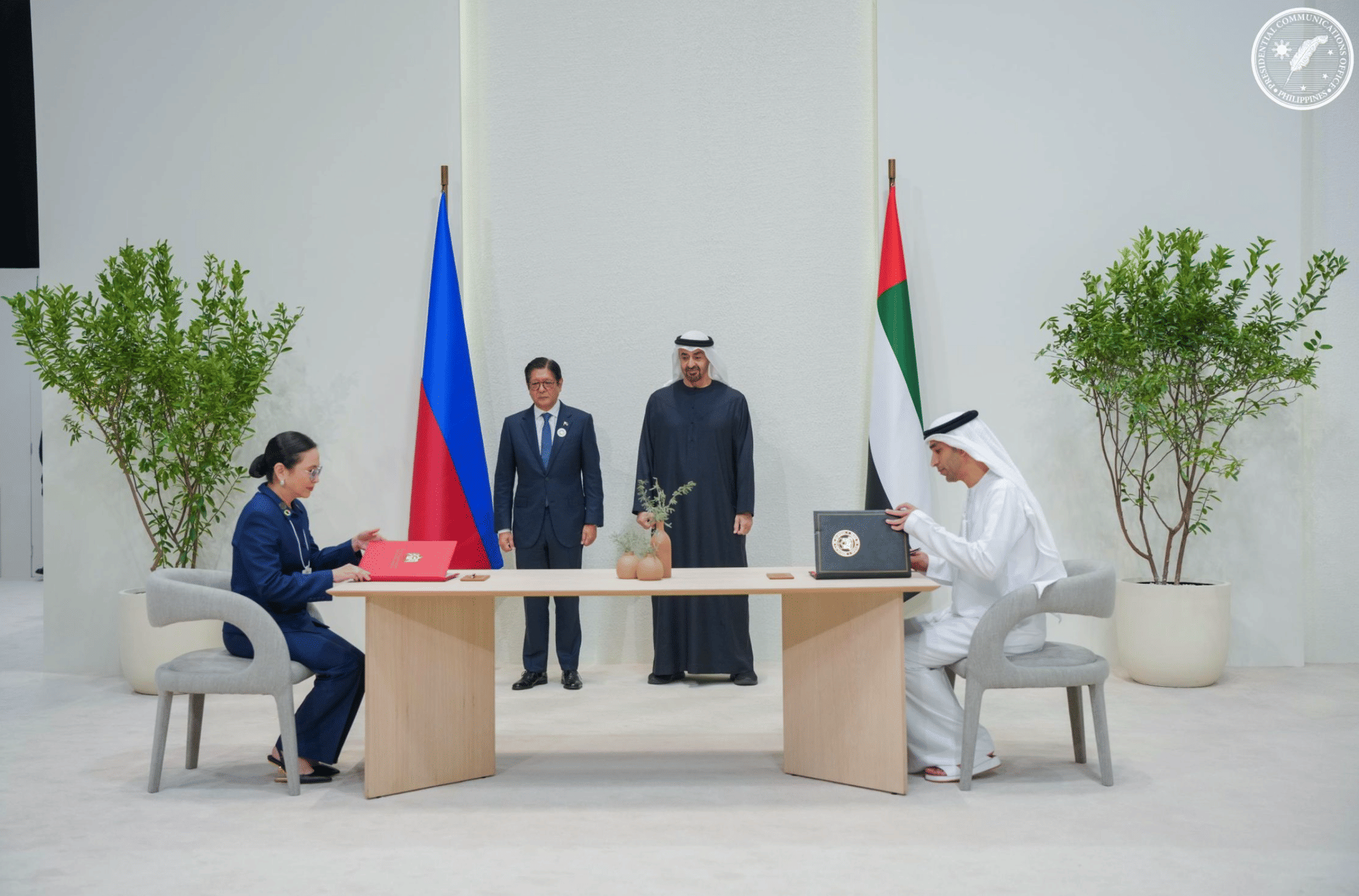 UAE President His Highness Sheikh Mohamed bin Zayed Al Nahyan, and Philippine Ferdinand R. Marcos Jr. witnessed on Tuesday (January 13, 2026) the historic signing of a free trade agreement (FTA) between the Philippines and the United Arab Emirates. 
