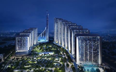 The full development will include more than 13,000 residences across the towers.