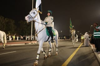Crowds gather in Al Khawaneej for Dubai Police Academy pre-graduation parade