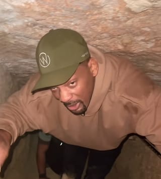 Will Smith explores the Great Pyramid of Giza in dramatic video