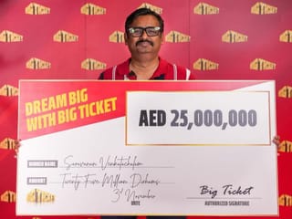 Indian expat in UAE wins Dh25 million Big Ticket jackpot alone, still shares it with 25 friends