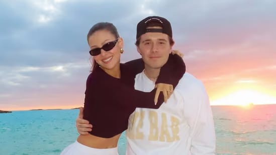 Nicola Peltz with Brooklyn Beckham. The couple tied the knot in 2022.