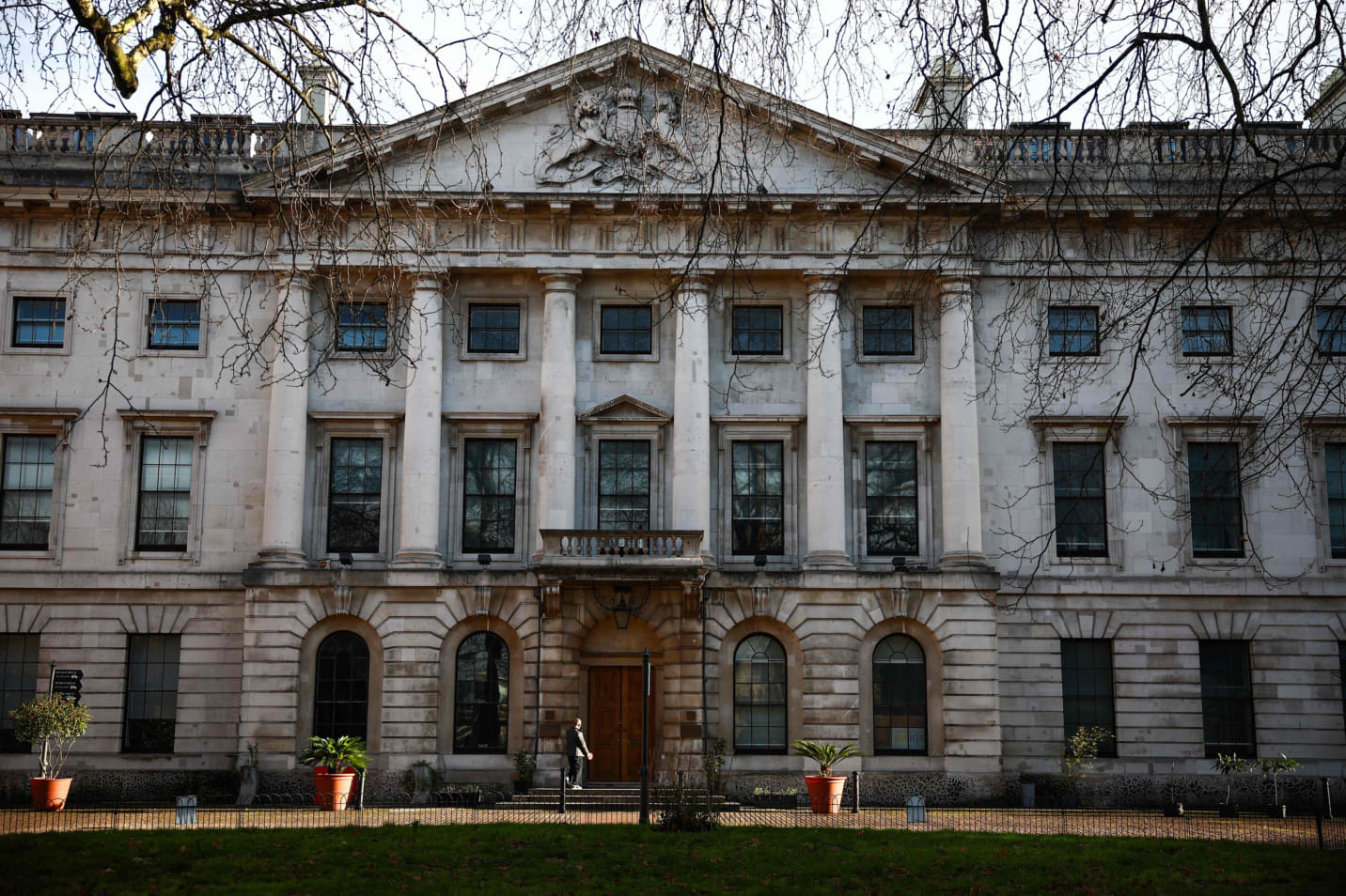 The former Royal Mint site in London on December 6, 2024, where China plans to build a new embassy.
