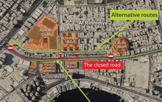 Ajman Police announce three-month closure, advise alternative routes