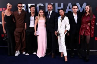 Beckham brothers split: Brooklyn stays low key while Romeo and Cruz go public in Paris with girlfriends 