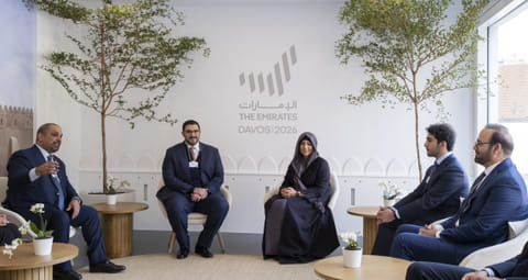 Latifa bint Mohammed meets with Bahraini delegation participating in World Economic Forum in Davos