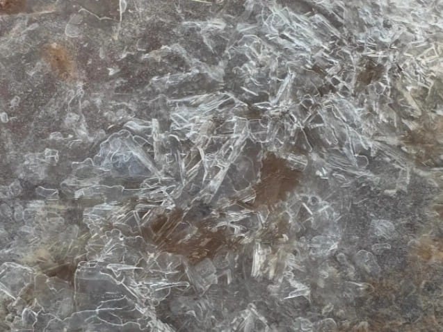 The freeze has caused ice to form on roads and across open plains.