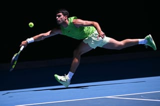 Watch: Carlos Alcaraz can’t hide a giggle when called ‘Carlos Nadal’ at Australian Open