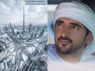 Snow in Dubai? Sheikh Hamdan's photo of Dubai covered in white goes viral