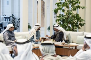 UAE President receives Sheikh Mohammed bin Rashid