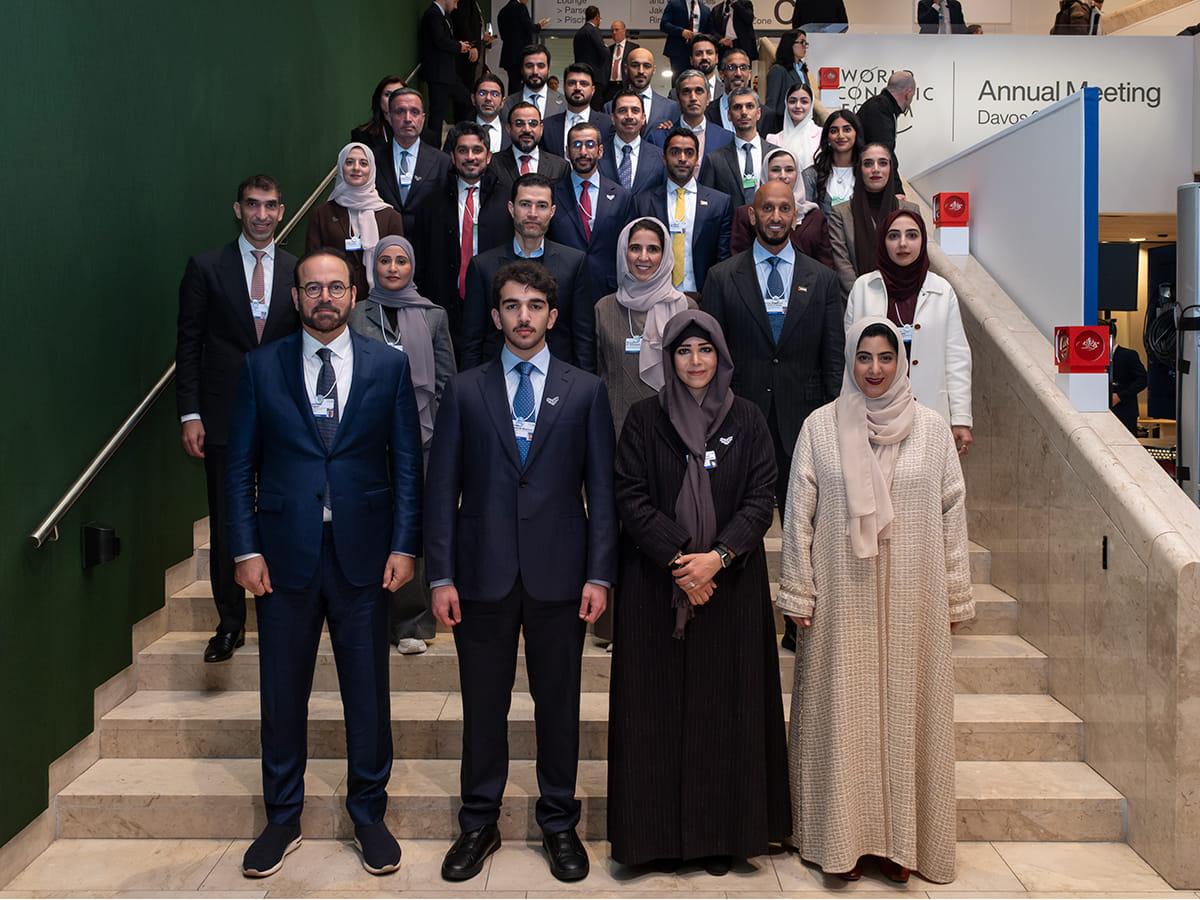 UAE delegation at the World Economic Forum (WEF) in Davos, Switzerland.