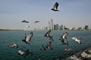 A view of Abu Dhabi skyline.