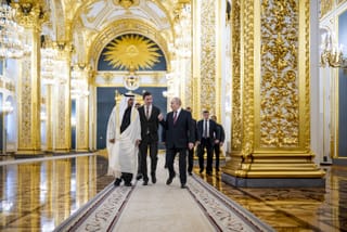 Sheikh Mohamed holds talks with Putin in Moscow as UAE mediation role is praised