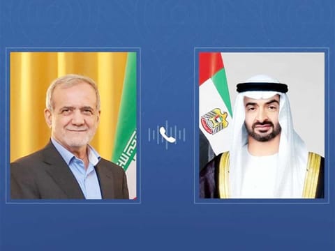 Sheikh Mohamed bin Zayed and Iran's President address regional stability in phone call