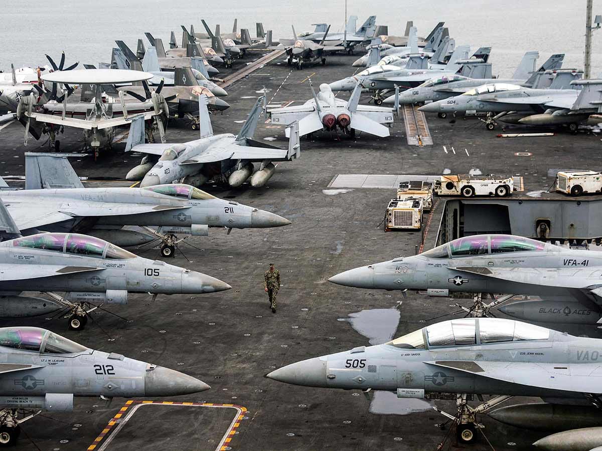 US aircraft carrier USS Abraham Lincoln