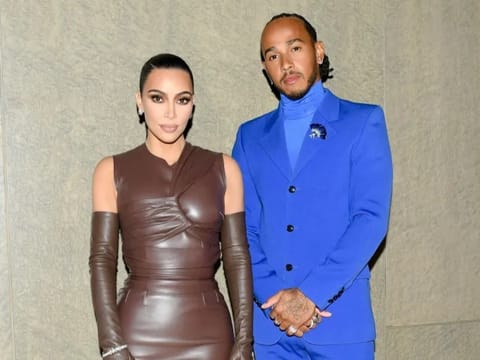 Kim Kardashian and Lewis Hamilton