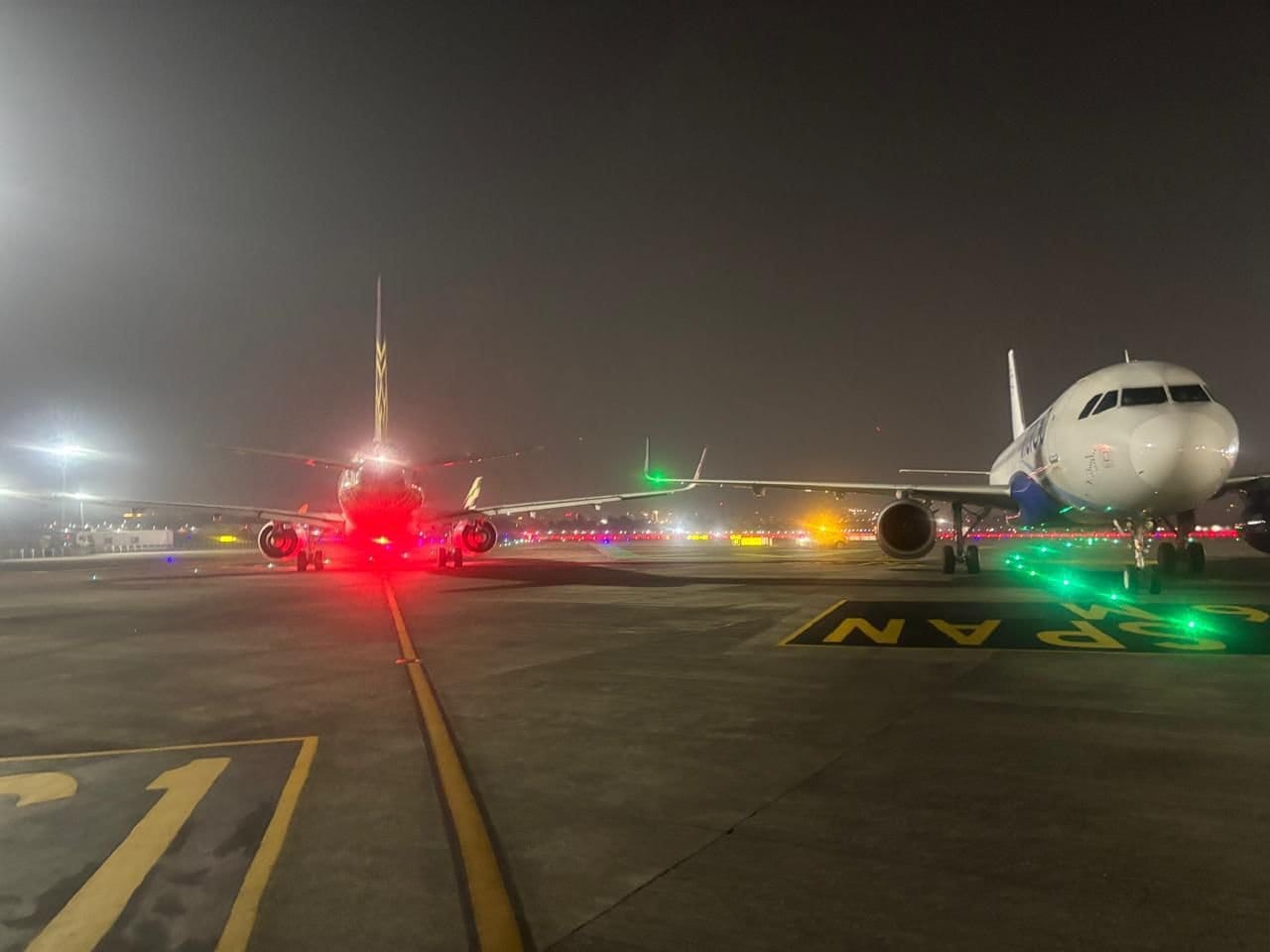 The ground collision involved an Air India and an IndiGo flight.