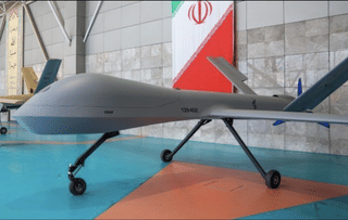 A copy of the Shahed-139 drone.
