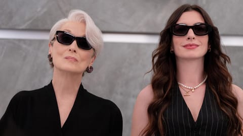 Anne Hathaway and Meryl Streep in The Devil Wears Prada. 