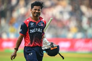 Nepal put a brave fight before losing to England in T20 World Cup