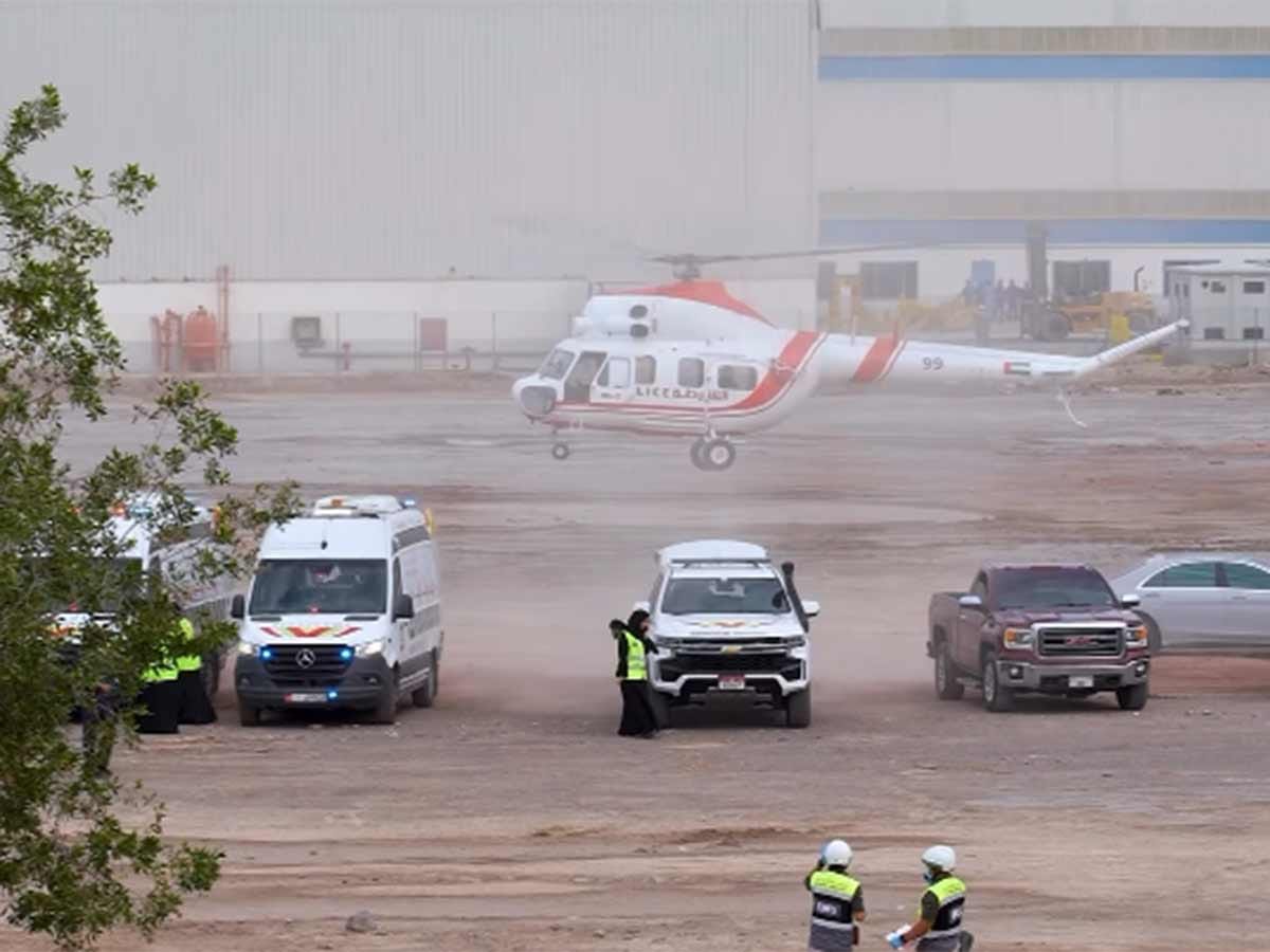 Ras Al Khaimah Civil Defence holds strategic drill in Al Hulaila industrial area