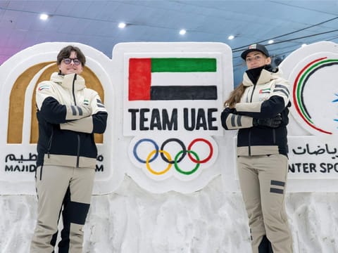 Alex Astridge & Piera Hudson will represent Team UAE at the 2026 Milan Winter Olympics 