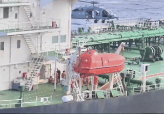 US military boards sanctioned oil tanker in the Indian Ocean after pursuit from the Caribbean