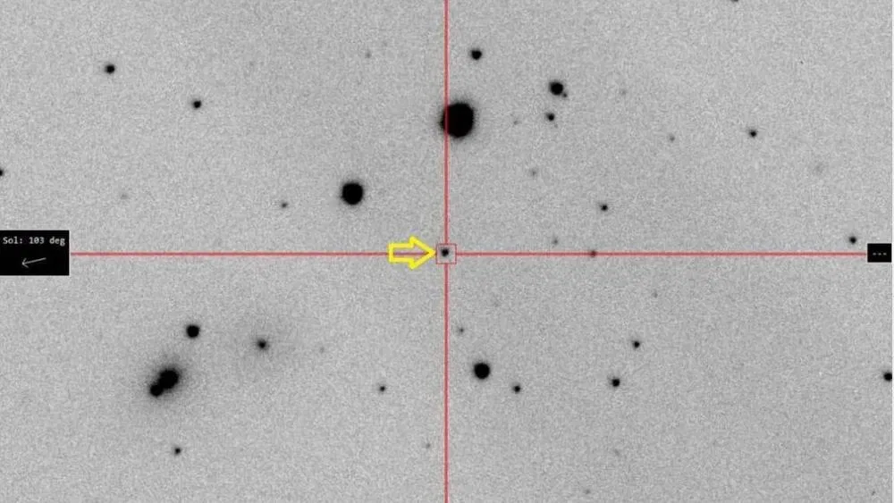 High-energy optical event tracked using rapid photometry and multi-filter analysis.