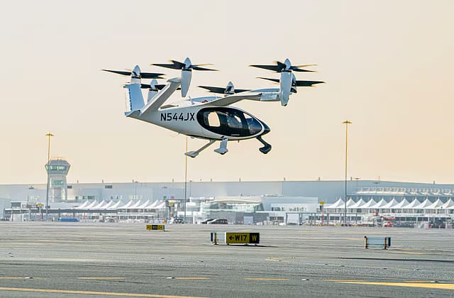 The first crewed aerial taxi took off from Margham and landed at Al Maktoum International Airport (DWC). Photo used for illustrative purposes. 