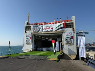 UAE relief ship ‘Umm Al Emarat’ sets off for Gaza ahead of Ramadan
