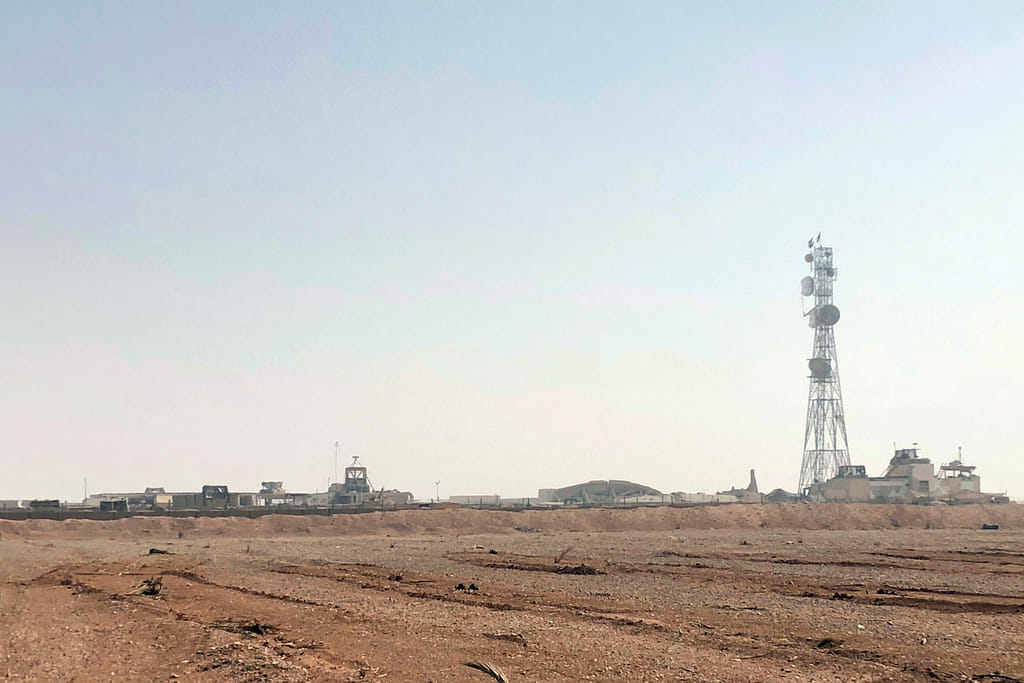 The Al-Tanf military outpost in southern Syria is seen on Oct. 22, 2018. (AP Photo/Lolita Baldor, File)