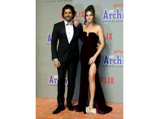 Farhan Akhtar, Shibani Dandekar attend BAFTA 2026 