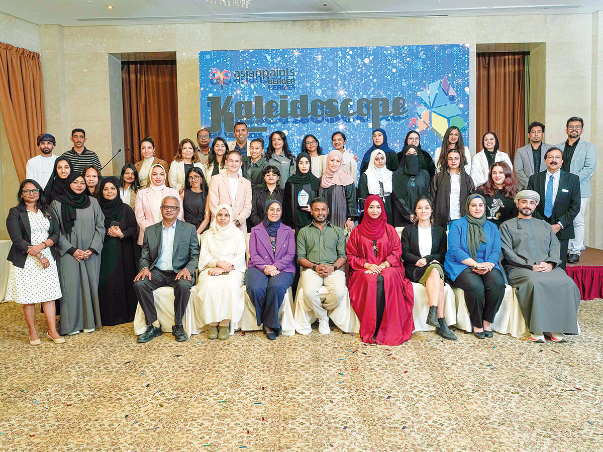 Asian Paints Berger team, jury members, and winners at the Kaleidoscope 2025 GCC finale.