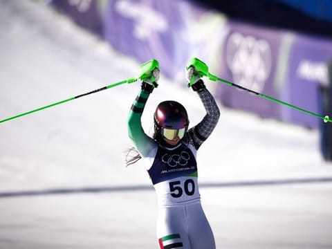 Hudson made sporting history for the UAE