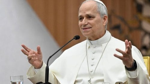 Pope Leo XIV meets with the clergy from the Diocese of Rome