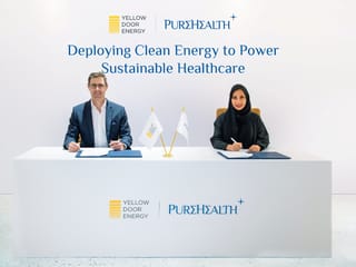 PureHealth signs 25-year solar deal to power UAE hospitals with clean energy