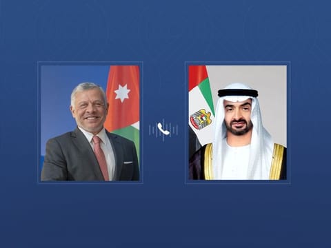 UAE President and King of Jordan discuss current developments and their impact on regional security