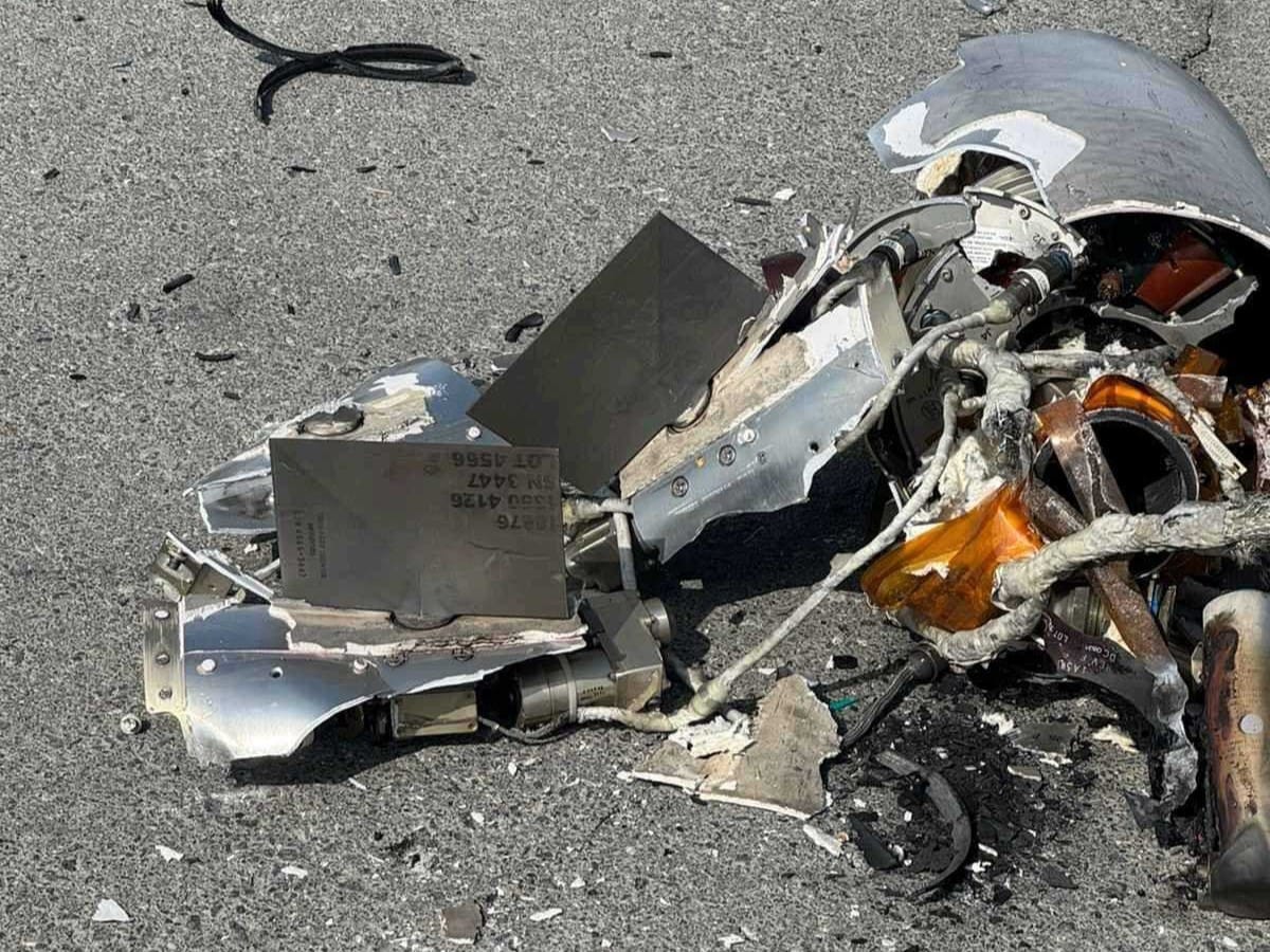 Debris from intercepted drones.