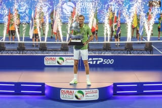 “Everything is fine” says Dubai Tennis Championships winner Daniil Medvedev 
