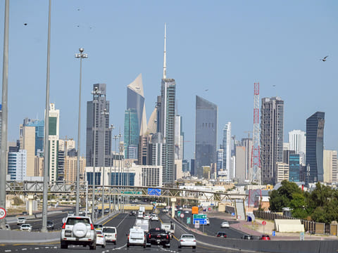 A view of Kuwait City.