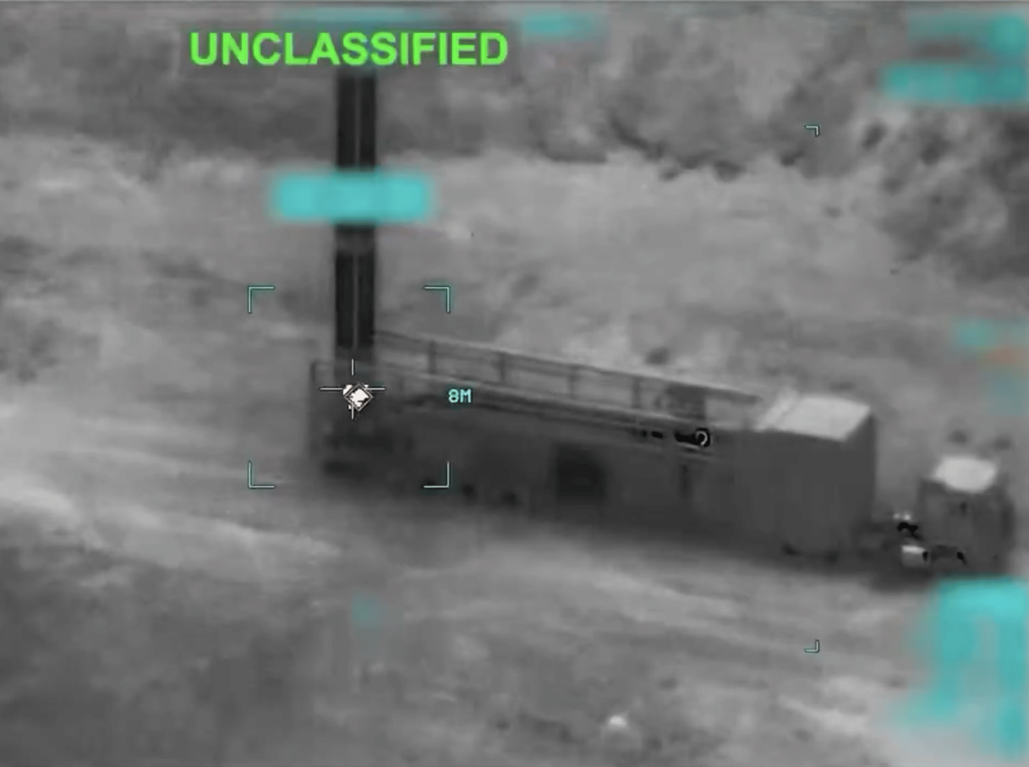 An infrared image of an IRGC missile launcher moments before it was hit by the US military. US officials say no negotiations with Iran are currently underway. CNN reported on Thursday that Iranian intelligence conveyed to the US a willingness to talk about ways to end the war.