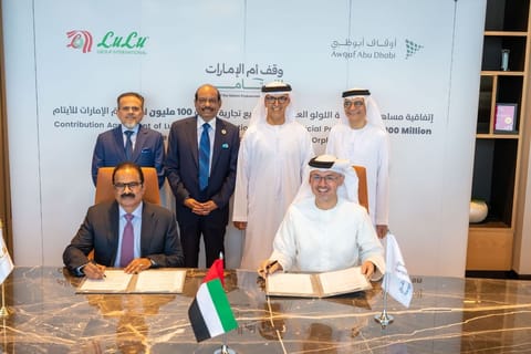 The Endowments and Minors' Funds Authority – Awqaf Abu Dhabi signs a Memorandum of Understanding with Lulu Group International. 