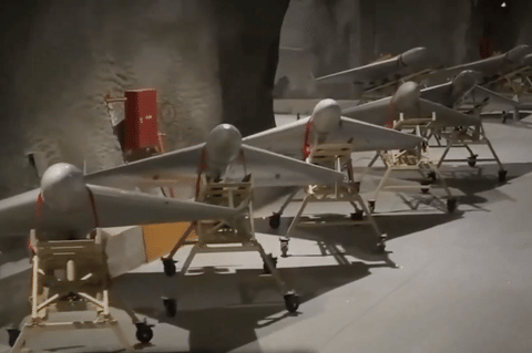 Cuba has been acquiring attack drones from Russia and Iran since 2023 and is seeking to buy more, US officials told Axios. A bunker full of Shahed-136 drones shown in an IRGC propaganda video. These one-way drones, known as "AK-47s of the sky" are low-cost platforms designed for "swarm" attacks and mass produced by Iran. Since Saturday, Iran has launched up to 2,000 one-way attack drones across the Gulf region, according to military estimates cited by The New York Times.