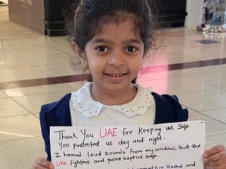 Indian girl bids farewell to Dubai with a message of gratitude