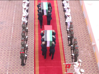 Military funeral held for two Emirati soldiers martyred in helicopter crash