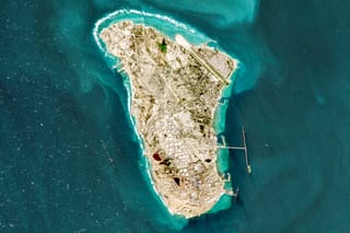 Iran's Kharg Island, which hosts the country’s main crude export terminal and is responsible for the overwhelming majority of its oil shipments to the world, is about 25 kilometres south of the mainland in the north of the Gulf, on March 2, 2026.